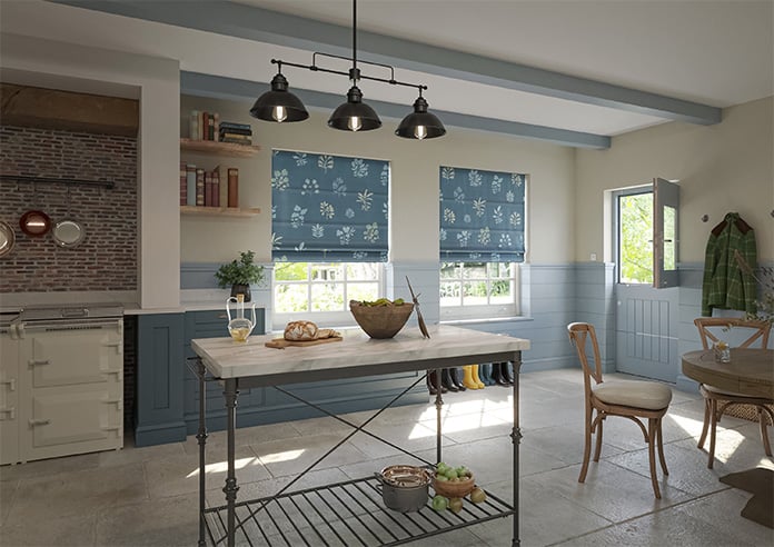 Botanical Velvet, Oceania - Motorised Roman Blind - Image 6